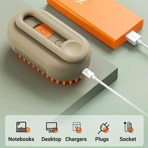 Cat Steam Brush Steamy Dog Brush 3 In 1 Electric Spray Cat Hair Brushes For Massage Pet Grooming Comb Hair Removal Combs Pet Products (Deactivated as recommended by ZCT)