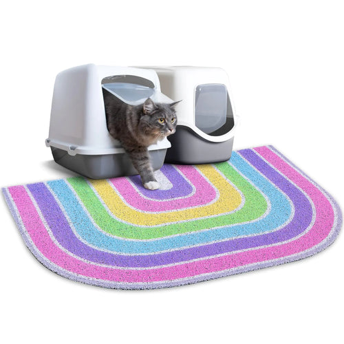 Purrfect Mat: Dual-Size, Non-Slip Cat Litter Catcher