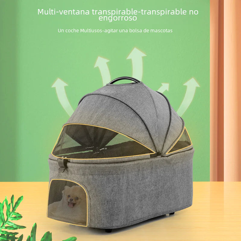 Portable Collapsible Pet Stroller for Small Dogs and Cats