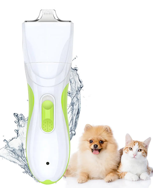 Dog Paw Trimmer Low Noise Cordless Small Dog Clippers for Grooming with Ceramic Blade Dog Shaver for Grooming Fully Waterproof Clippers for Dogs Hair Trimmer Cats Paws Eyes Ears Face Rump