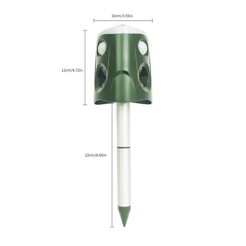 Solar Ultrasonic Animal Repeller with PIR Sensor